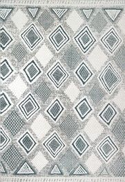 Dynamic Rugs MYTH 7295-159 Cream and Blue and Light Grey